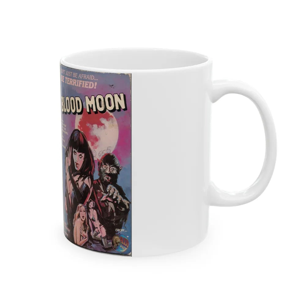 BLOOD MOON (VHS COVER) - White Coffee Mug-Go Mug Yourself