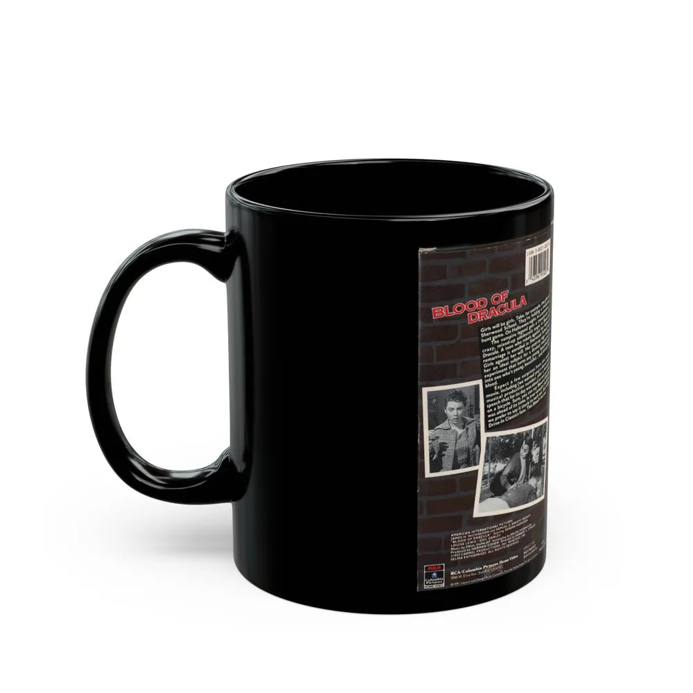 BLOOD OF DRACULA (VHS COVER) - Black Coffee Mug-Go Mug Yourself