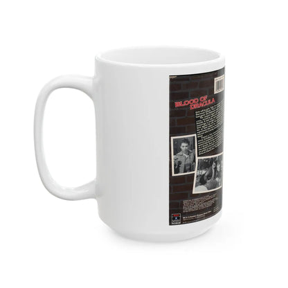 BLOOD OF DRACULA (VHS COVER) - White Coffee Mug-Go Mug Yourself