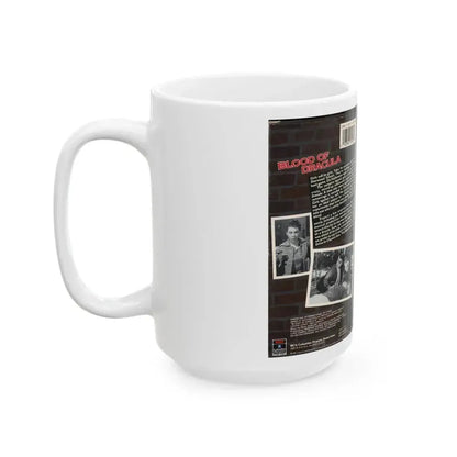 BLOOD OF DRACULA (VHS COVER) - White Coffee Mug - Go Mug Yourself