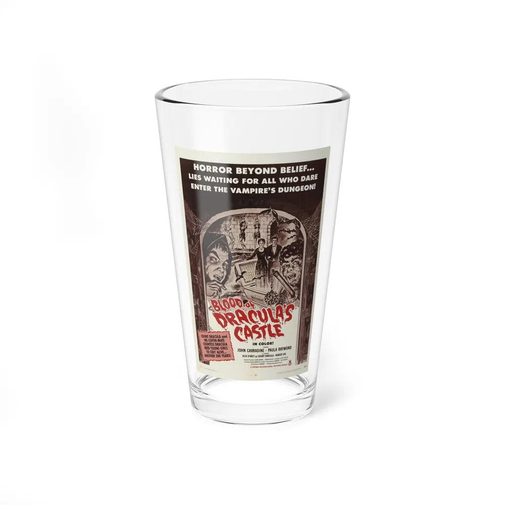 BLOOD OF DRACULA'S CASTLE 1969 Movie Poster - Pint Glass 16oz-16oz-Go Mug Yourself