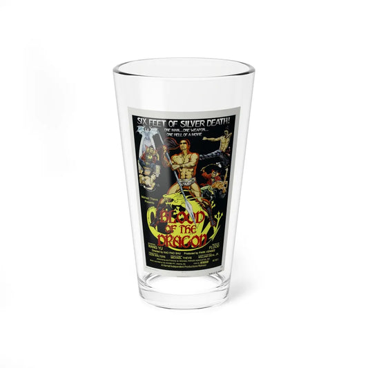 BLOOD OF THE DRAGON 1971 Movie Poster - Pint Glass 16oz-16oz-Go Mug Yourself