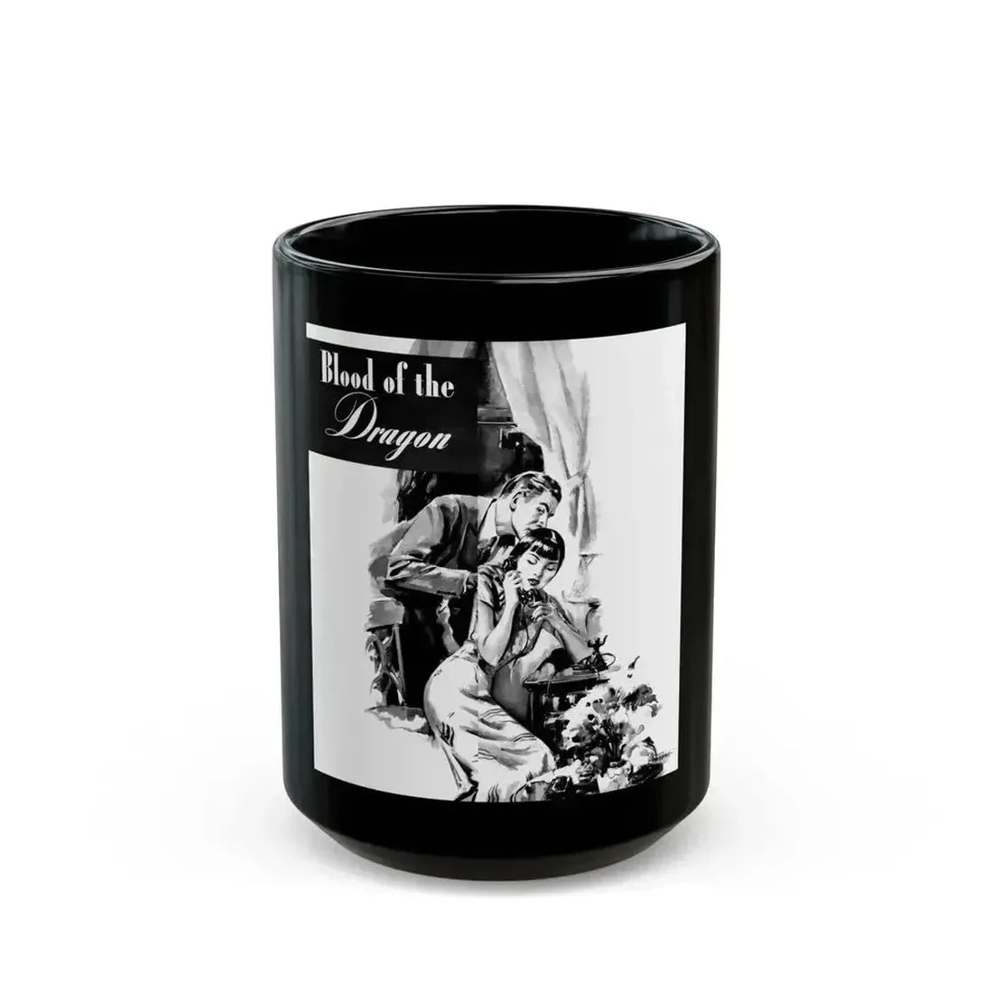 Blood of the Dragon, Liberty magazine, December 13, 1941 - Black Coffee Mug 15oz - Go Mug Yourself