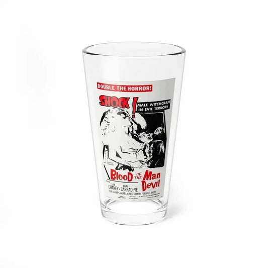 BLOOD OF THE MAN DEVIL (HOUSE OF THE BLACK DEATH) 1965 Movie Poster - Pint Glass 16oz 16oz - Go Mug Yourself