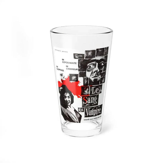 BLOOD OF THE VAMPIRE (FRENCH) 2 1958 Movie Poster - Pint Glass 16oz 16oz - Go Mug Yourself