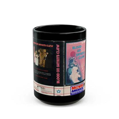BLOOD ON SATANS CLAW (VHS COVER) - Black Coffee Mug 15oz - Go Mug Yourself