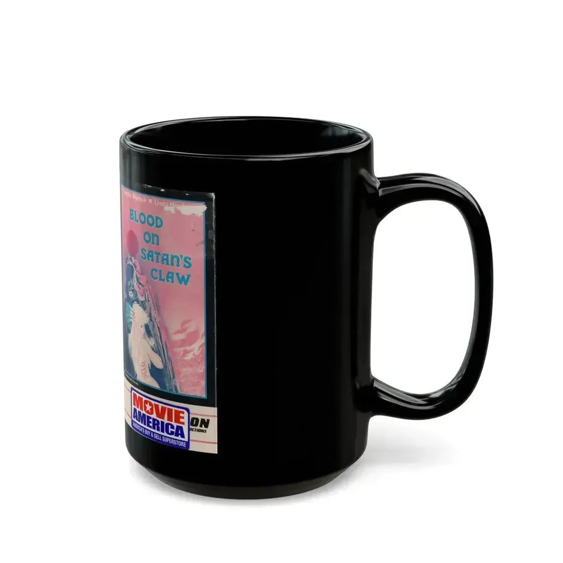 BLOOD ON SATANS CLAW (VHS COVER) - Black Coffee Mug - Go Mug Yourself