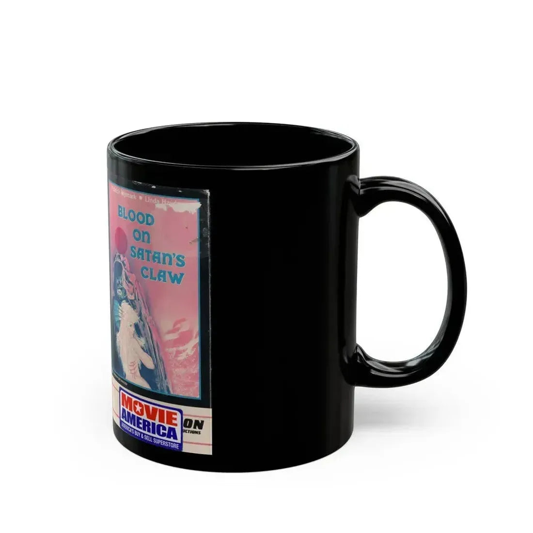BLOOD ON SATANS CLAW (VHS COVER) - Black Coffee Mug - Go Mug Yourself