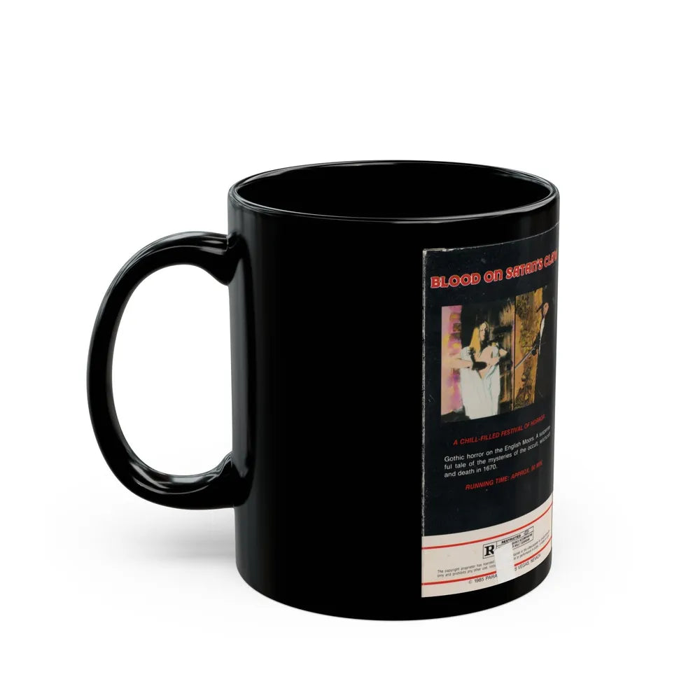 BLOOD ON SATANS CLAW (VHS COVER) - Black Coffee Mug-Go Mug Yourself