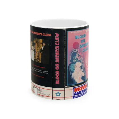 BLOOD ON SATANS CLAW (VHS COVER) - White Coffee Mug 11oz - Go Mug Yourself