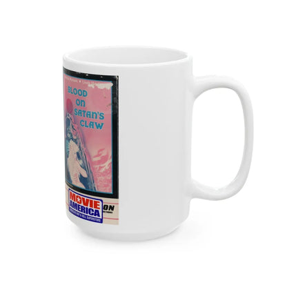 BLOOD ON SATANS CLAW (VHS COVER) - White Coffee Mug-Go Mug Yourself