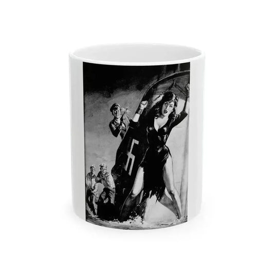 Blood Orgy For The Swastika, Man's True Danger, July 1967 - White Coffee Mug 11oz - Go Mug Yourself