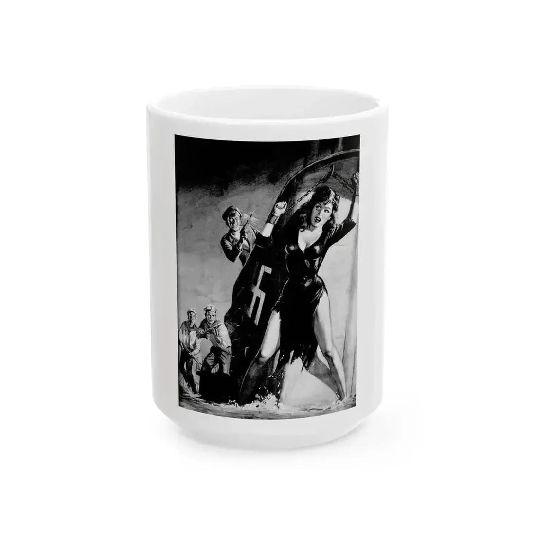 Blood Orgy For The Swastika, Man's True Danger, July 1967 - White Coffee Mug 15oz - Go Mug Yourself