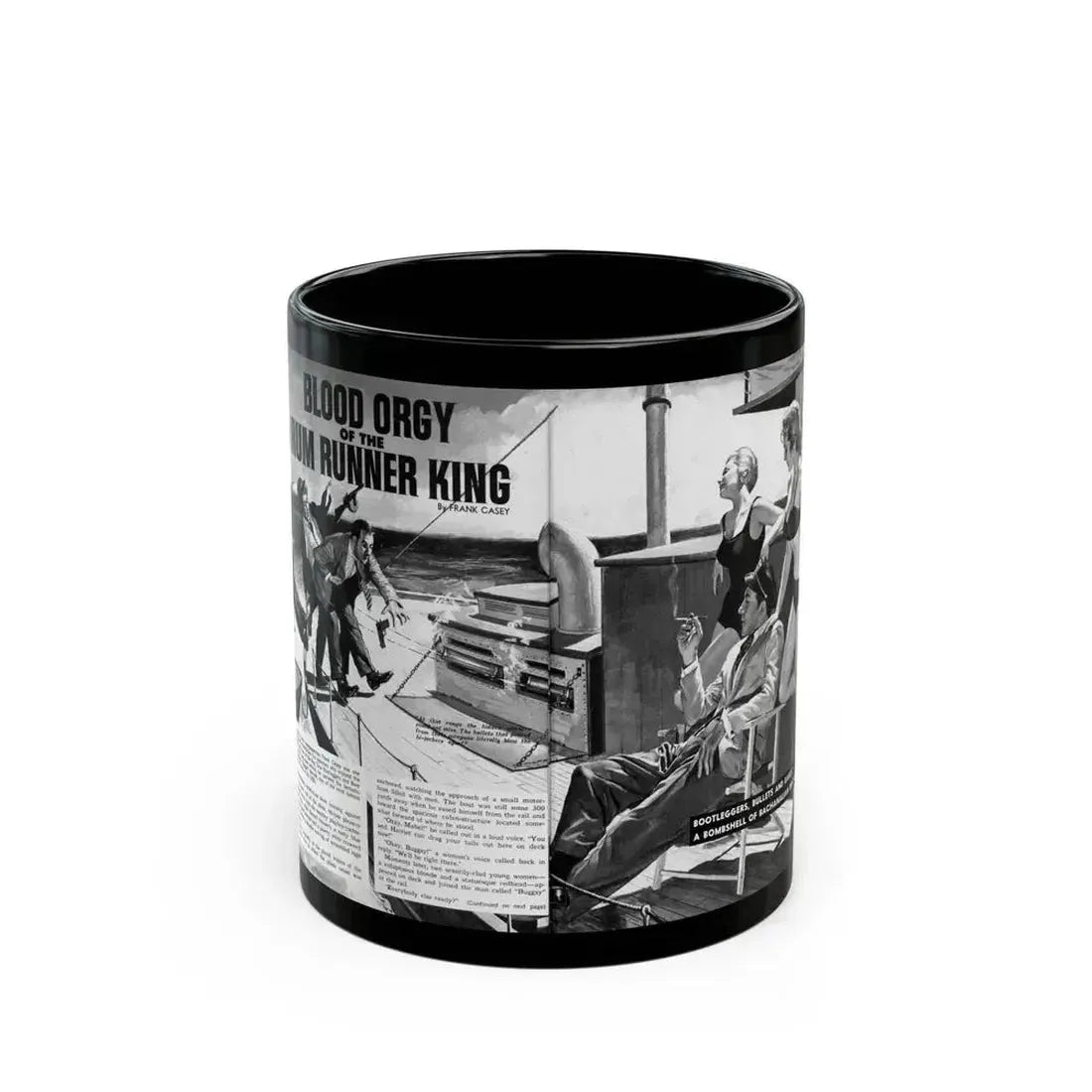Blood Orgy of the Rum Runner King, True Danger, September 1969 - Black Coffee Mug 11oz - Go Mug Yourself