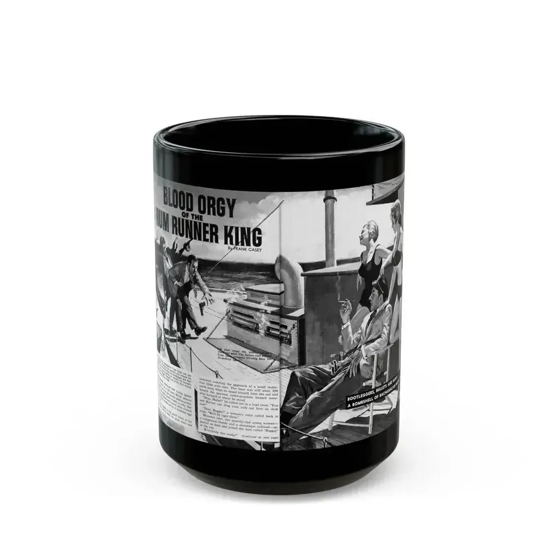 Blood Orgy of the Rum Runner King, True Danger, September 1969 - Black Coffee Mug 15oz - Go Mug Yourself