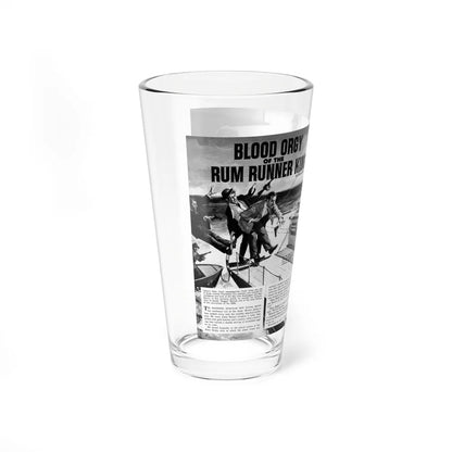 Blood Orgy of the Rum Runner King, True Danger, September 1969 (Magazine Illustration) Pint Glass 16oz-Go Mug Yourself