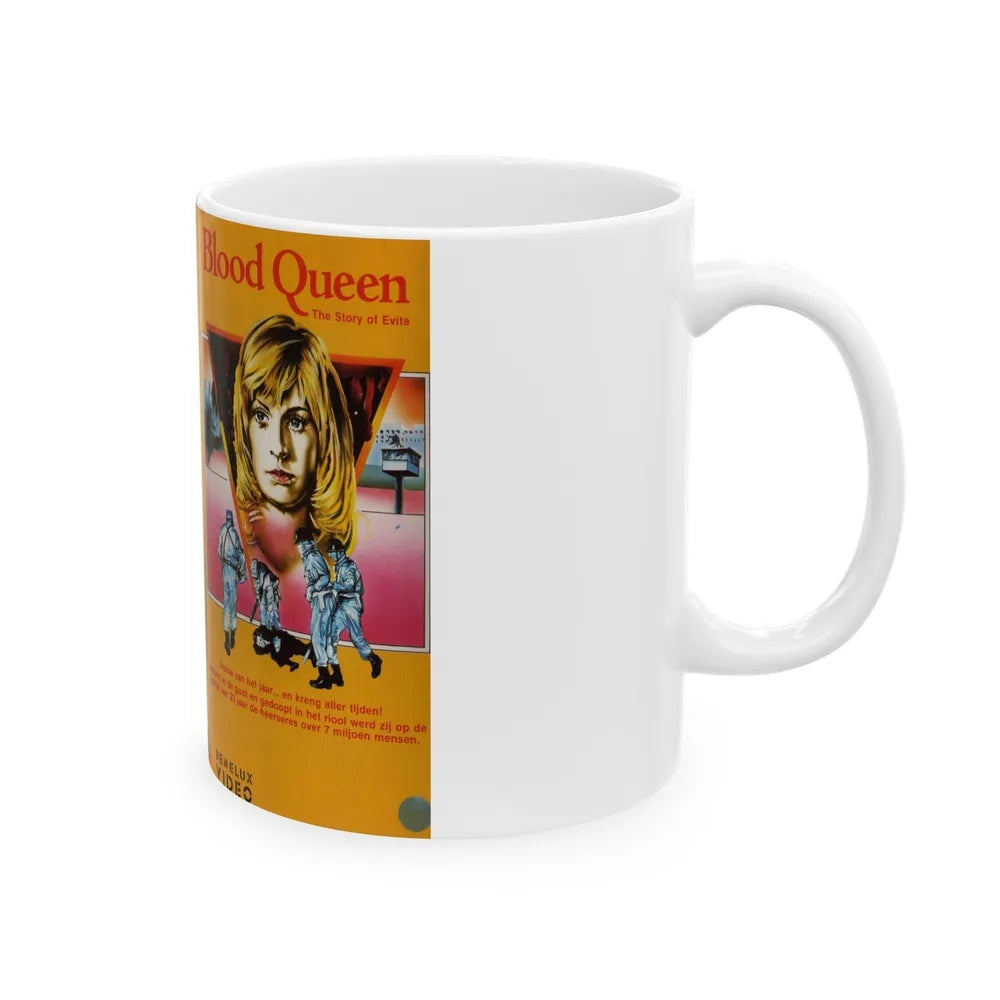 BLOOD QUEEN (VHS COVER) - White Coffee Mug-Go Mug Yourself