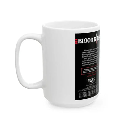 BLOOD RITES SCORPIO VIDEO (VHS COVER) - White Coffee Mug - Go Mug Yourself
