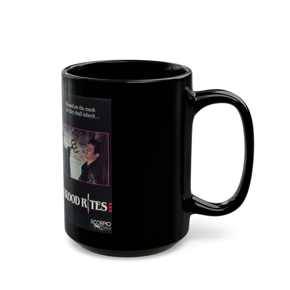 BLOOD RITES (VHS COVER) - Black Coffee Mug-Go Mug Yourself