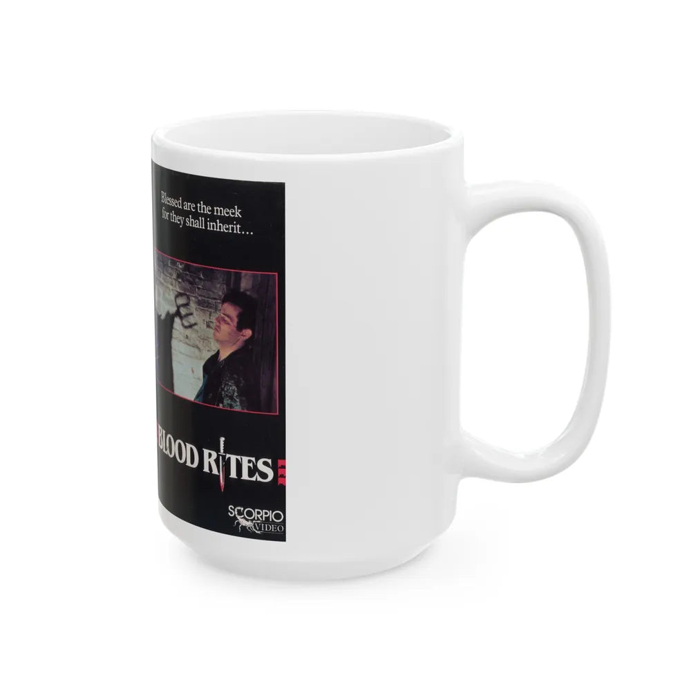 BLOOD RITES (VHS COVER) - White Coffee Mug-Go Mug Yourself