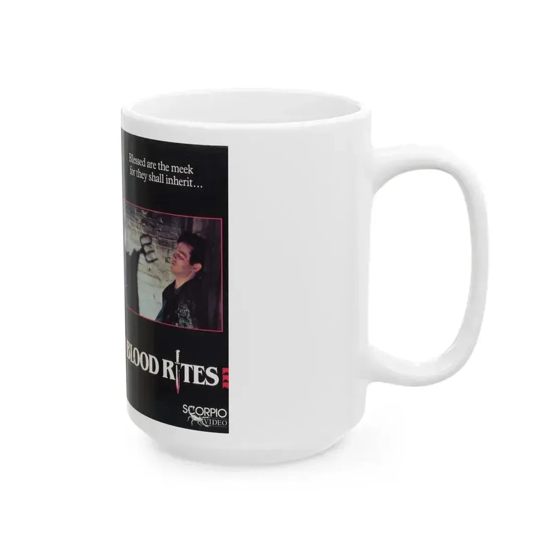 BLOOD RITES (VHS COVER) - White Coffee Mug - Go Mug Yourself