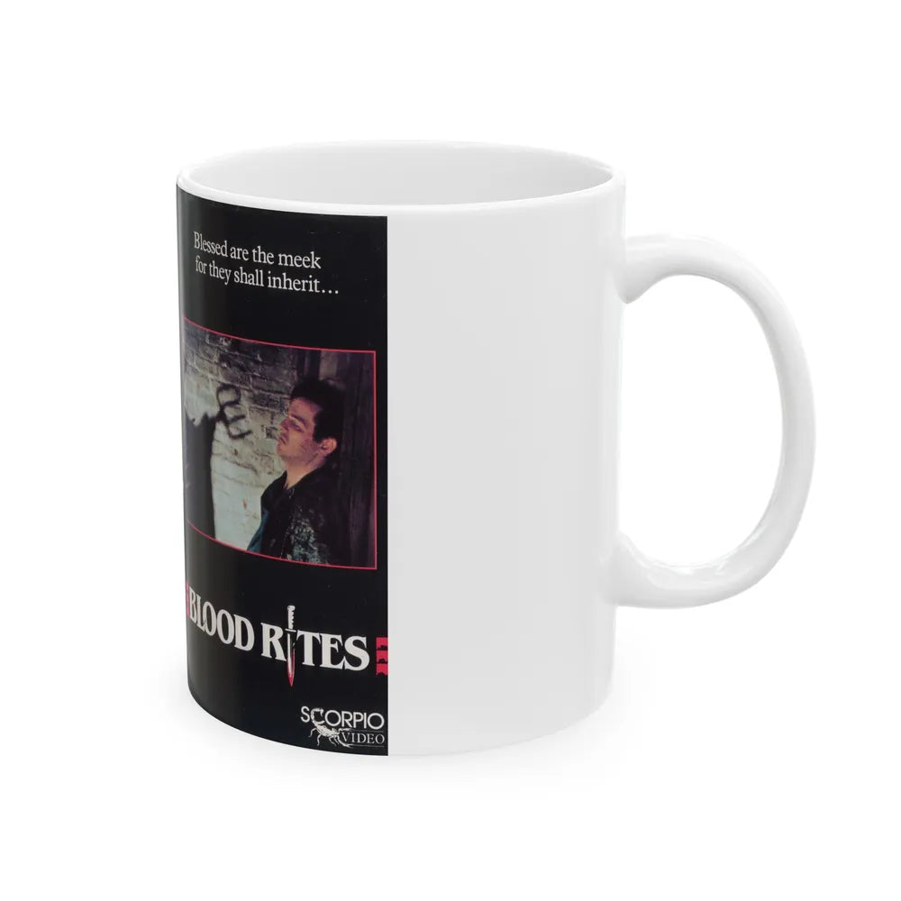 BLOOD RITES (VHS COVER) - White Coffee Mug-Go Mug Yourself