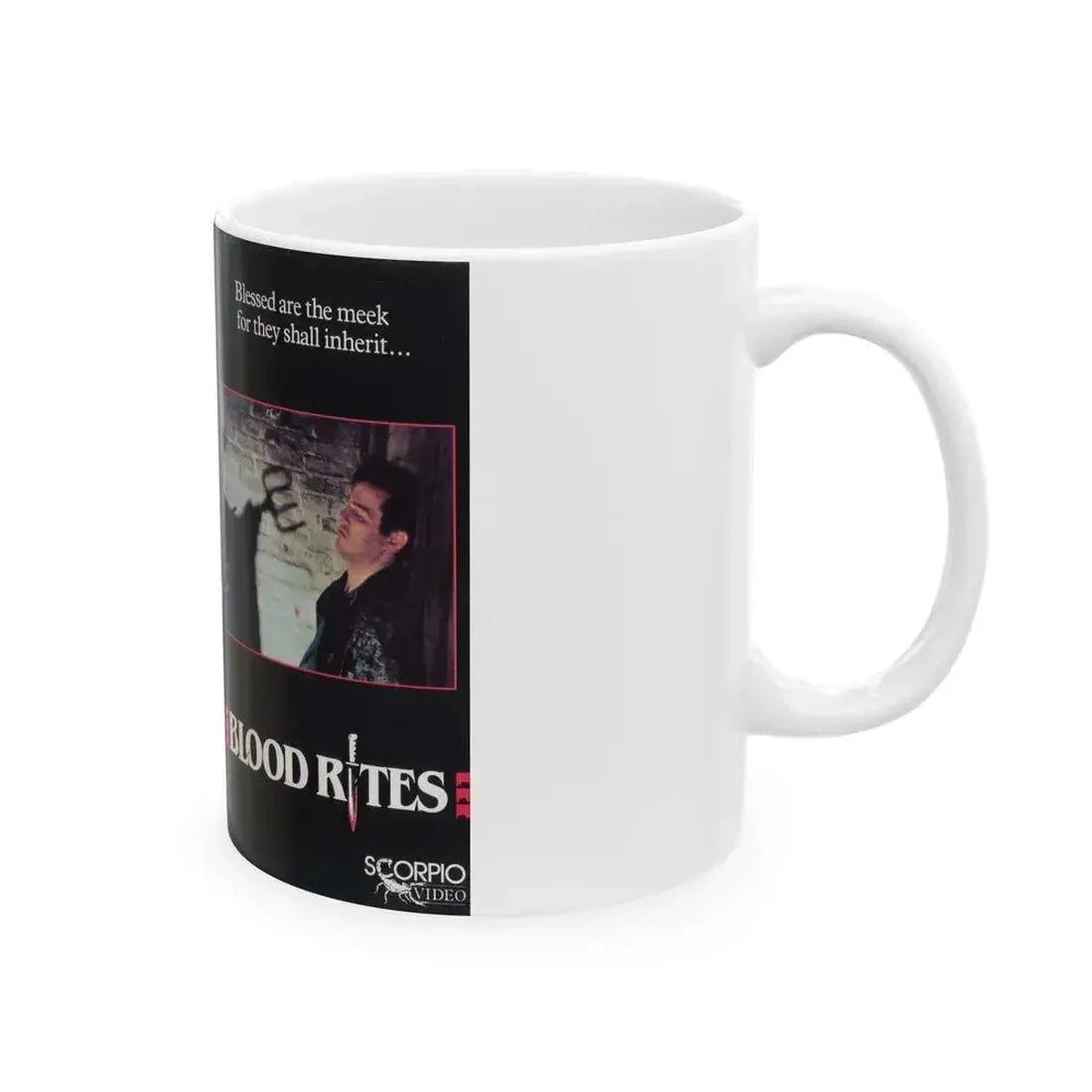 BLOOD RITES (VHS COVER) - White Coffee Mug - Go Mug Yourself