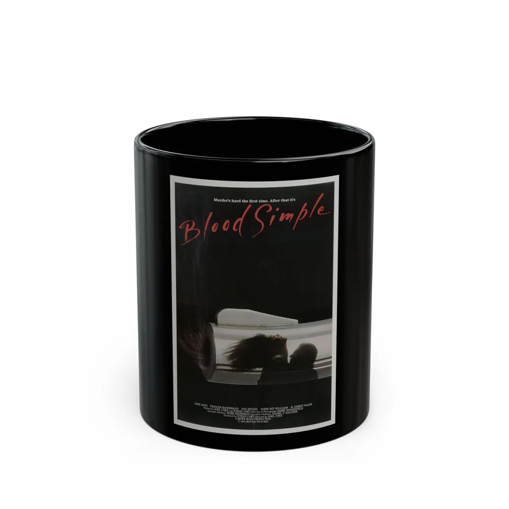 BLOOD SIMPLE 1984 Movie Poster - Black Coffee Mug-11oz-Go Mug Yourself