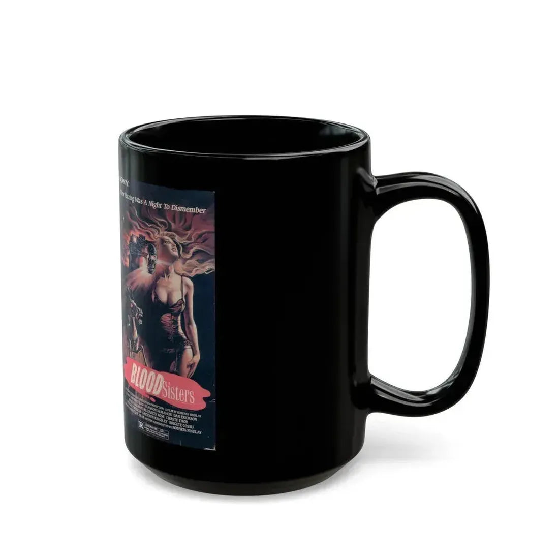 BLOOD SISTERS (VHS COVER) - Black Coffee Mug - Go Mug Yourself