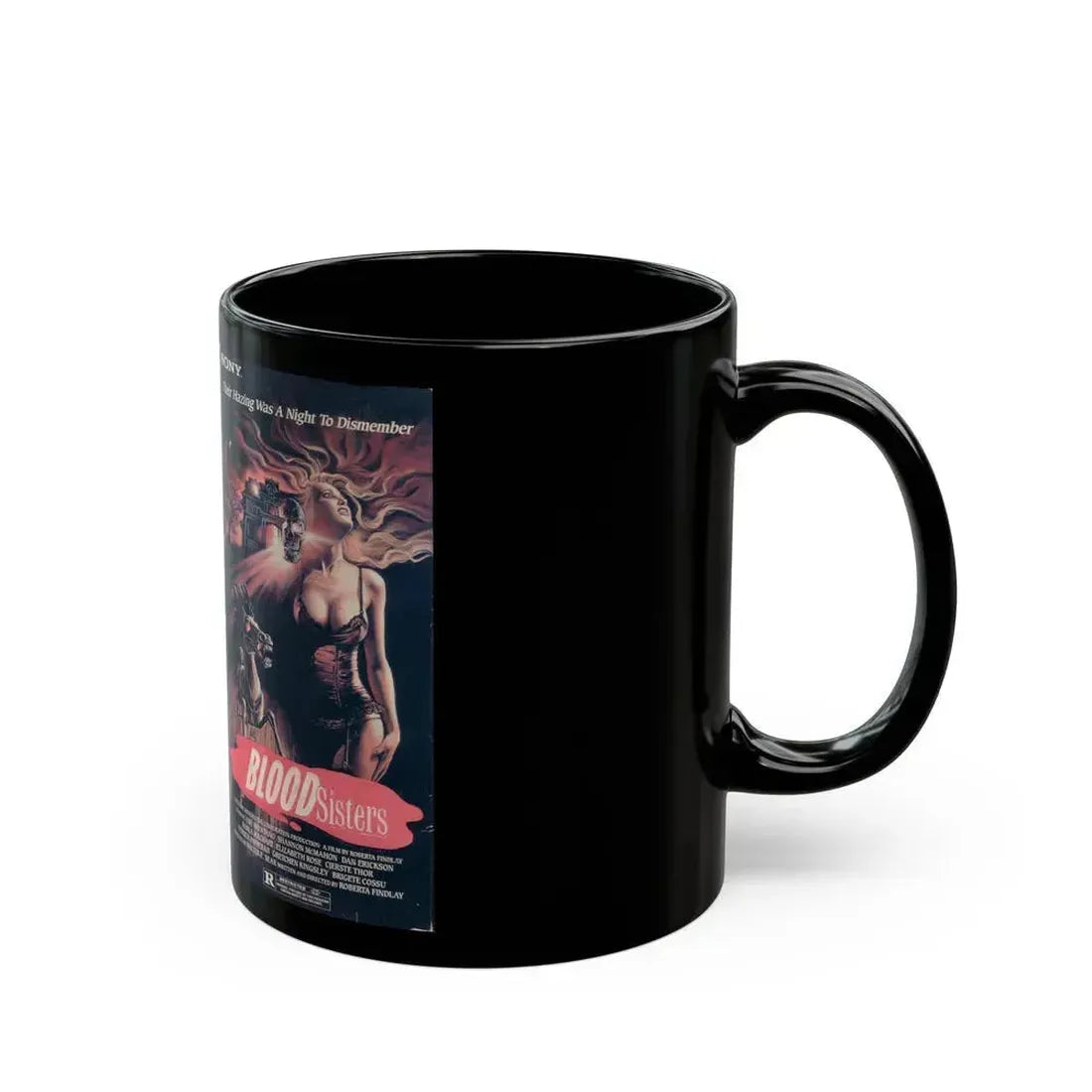 BLOOD SISTERS (VHS COVER) - Black Coffee Mug - Go Mug Yourself