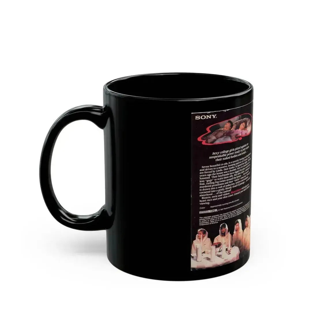 BLOOD SISTERS (VHS COVER) - Black Coffee Mug - Go Mug Yourself