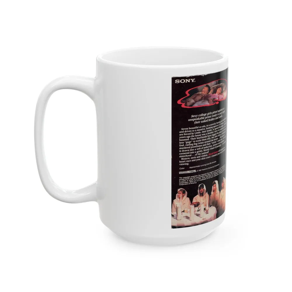 BLOOD SISTERS (VHS COVER) - White Coffee Mug-Go Mug Yourself