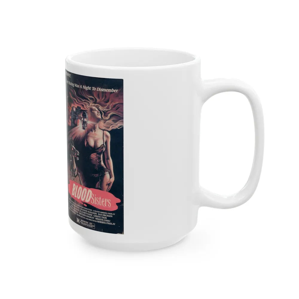 BLOOD SISTERS (VHS COVER) - White Coffee Mug-Go Mug Yourself