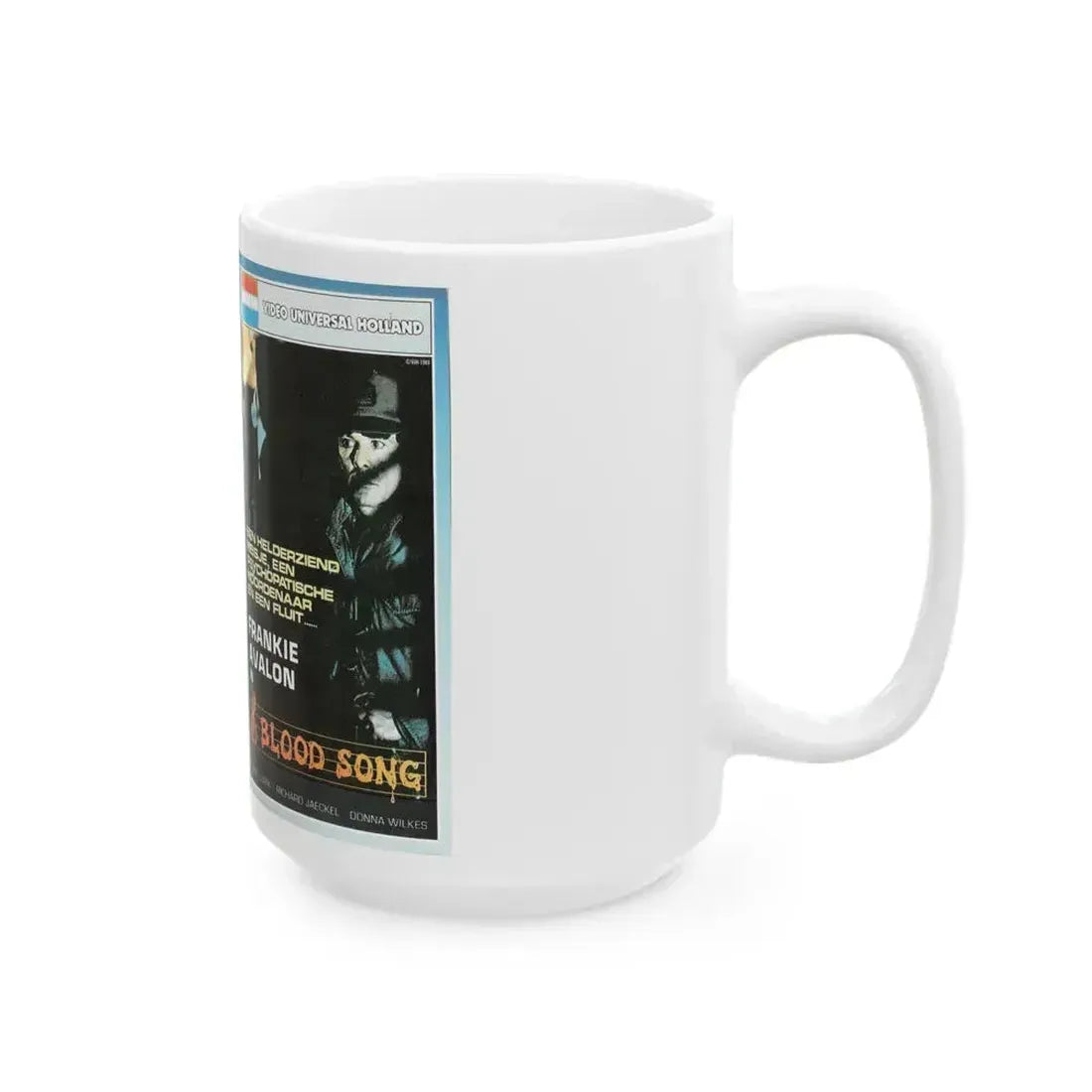 BLOOD SONG (VHS COVER) - White Coffee Mug - Go Mug Yourself