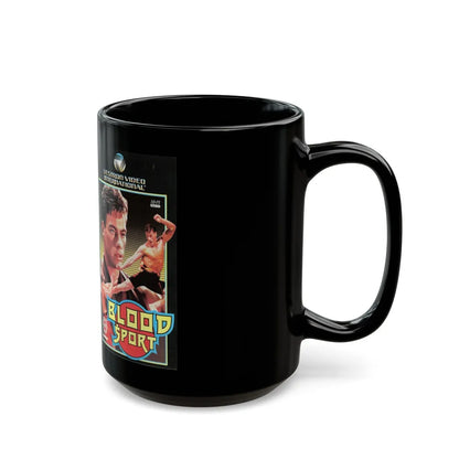 BLOOD SPORT (VHS COVER) - Black Coffee Mug-Go Mug Yourself