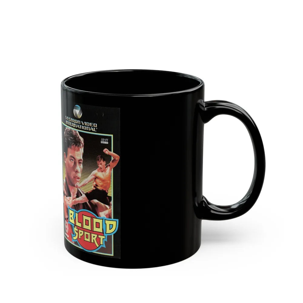 BLOOD SPORT (VHS COVER) - Black Coffee Mug-Go Mug Yourself