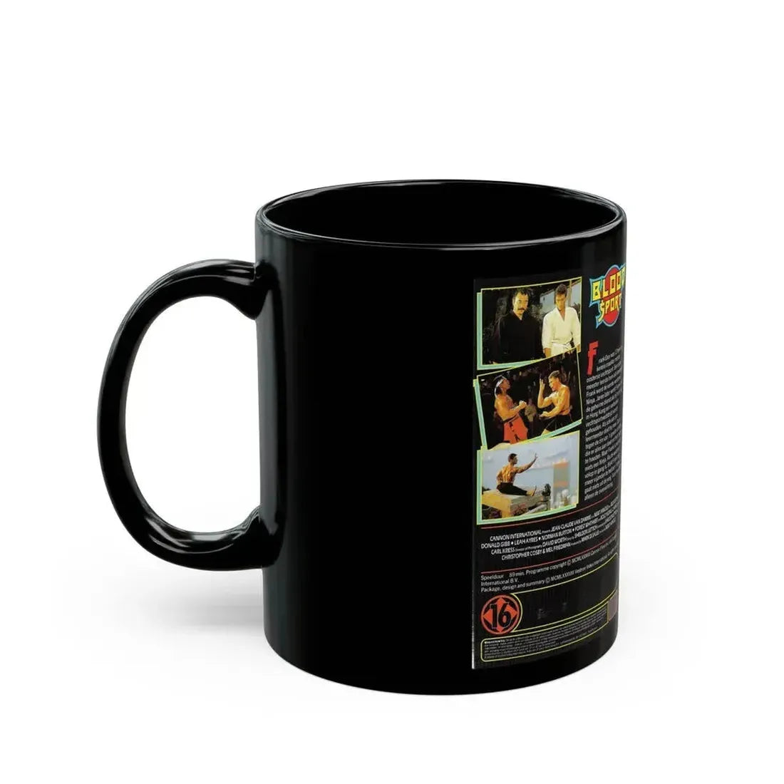 BLOOD SPORT (VHS COVER) - Black Coffee Mug - Go Mug Yourself