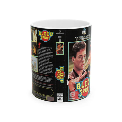 BLOOD SPORT (VHS COVER) - White Coffee Mug-11oz-Go Mug Yourself