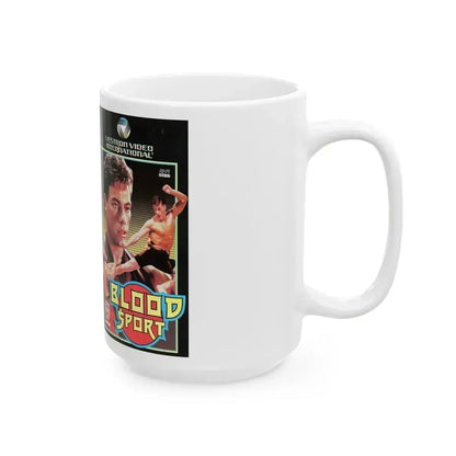 BLOOD SPORT (VHS COVER) - White Coffee Mug - Go Mug Yourself