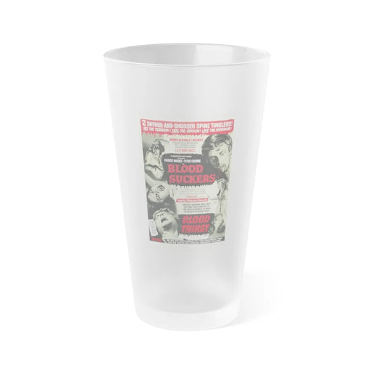 BLOOD SUCKERS & BLOOD THIRST 1971 Movie Poster - Frosted Pint Glass 16oz-16oz-Frosted-Go Mug Yourself