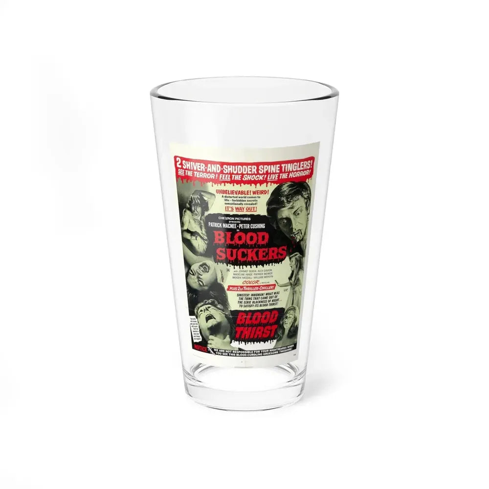 BLOOD SUCKERS & BLOOD THIRST 1971 Movie Poster - Pint Glass 16oz 16oz - Go Mug Yourself