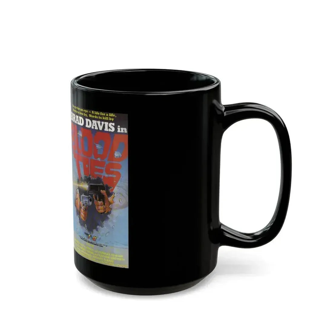 BLOOD TIES (VHS COVER) - Black Coffee Mug - Go Mug Yourself