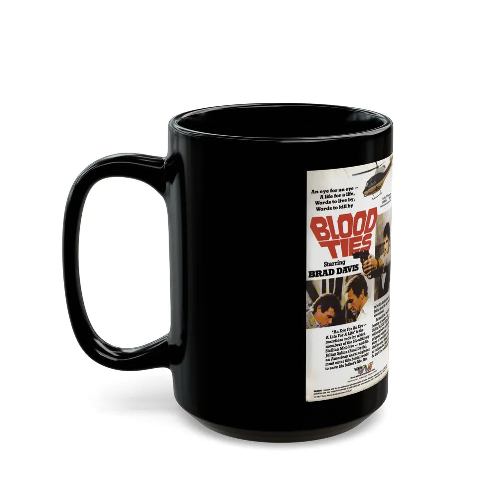 BLOOD TIES (VHS COVER) - Black Coffee Mug-Go Mug Yourself