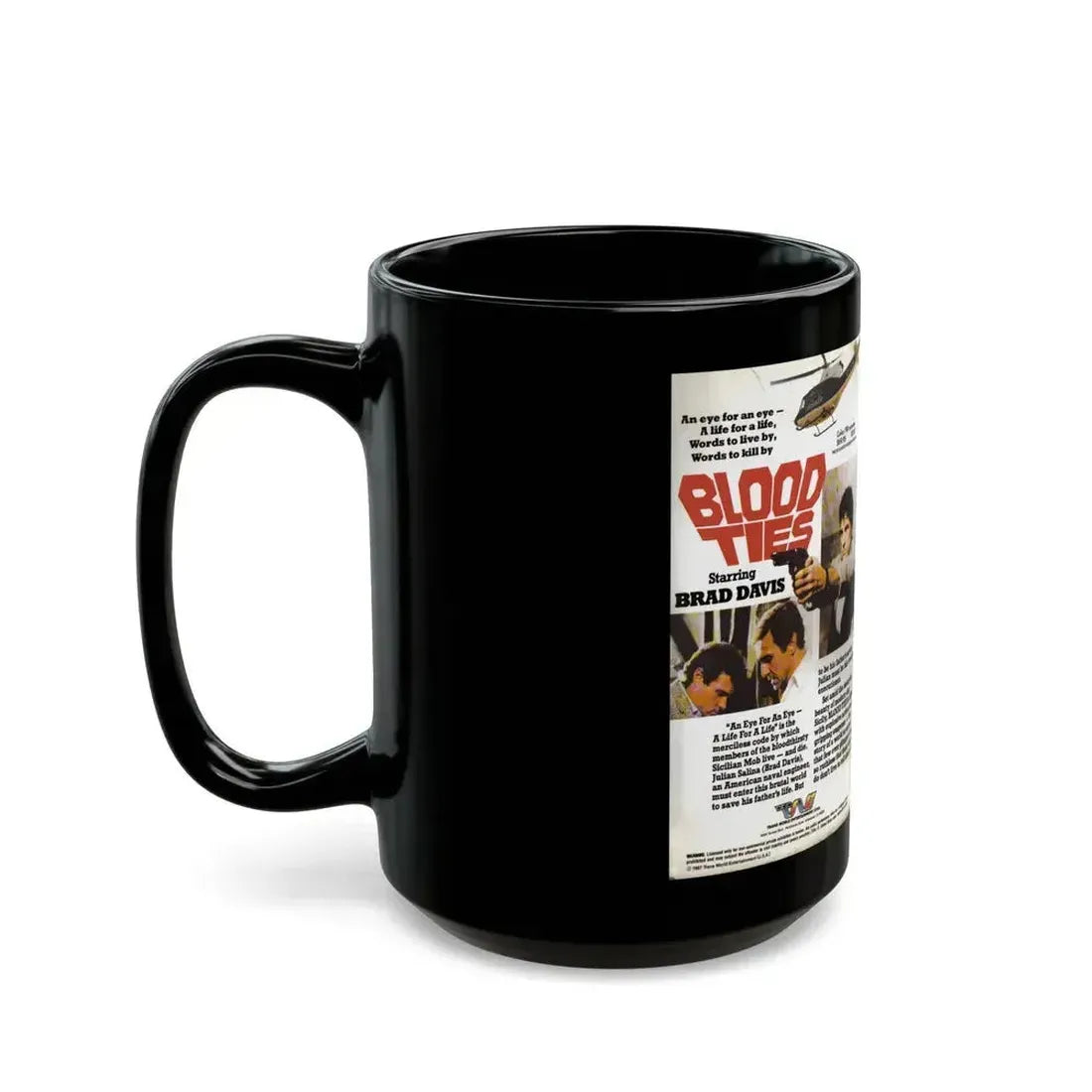 BLOOD TIES (VHS COVER) - Black Coffee Mug - Go Mug Yourself
