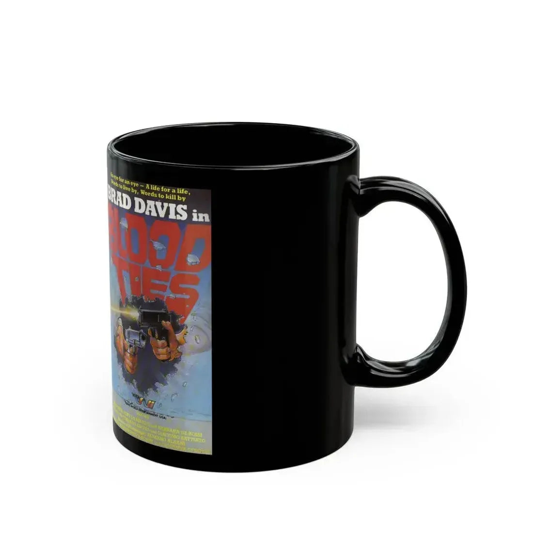 BLOOD TIES (VHS COVER) - Black Coffee Mug - Go Mug Yourself
