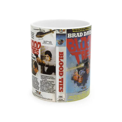BLOOD TIES (VHS COVER) - White Coffee Mug 11oz - Go Mug Yourself