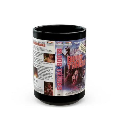 BLOOD TRACKS ENGLISH (VHS COVER) - Black Coffee Mug 15oz - Go Mug Yourself