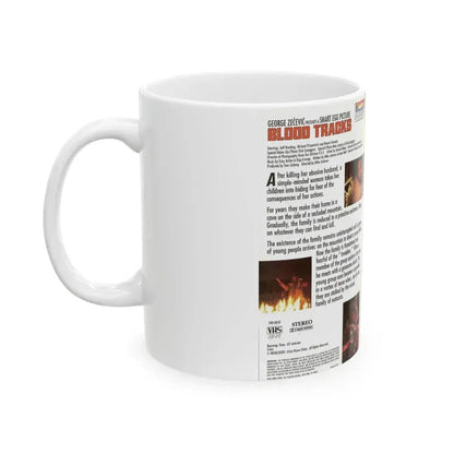 BLOOD TRACKS ENGLISH (VHS COVER) - White Coffee Mug - Go Mug Yourself