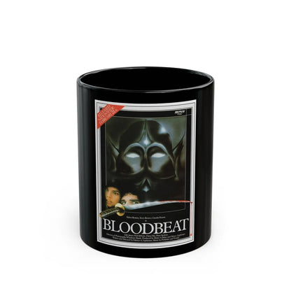 BLOODBEAT 1983 Movie Poster - Black Coffee Mug-11oz-Go Mug Yourself