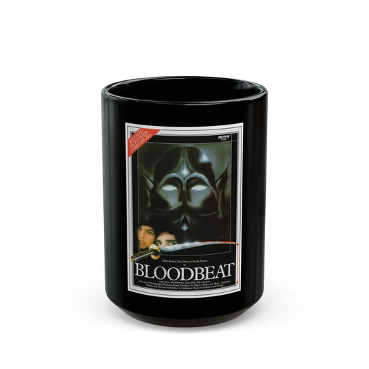 BLOODBEAT 1983 Movie Poster - Black Coffee Mug-15oz-Go Mug Yourself